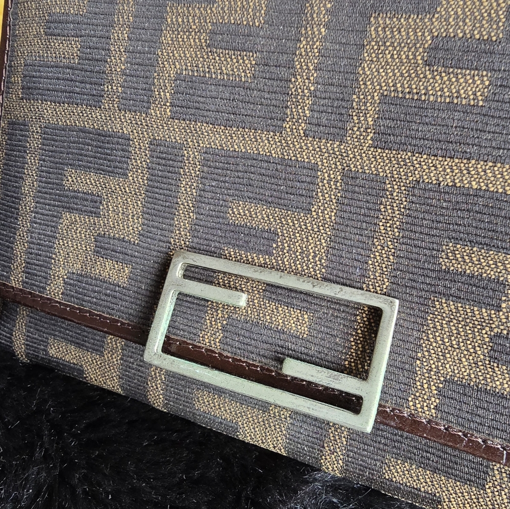 Fendi Monogram Brown and Tan Trifold Wallet - Picture 5 of 16